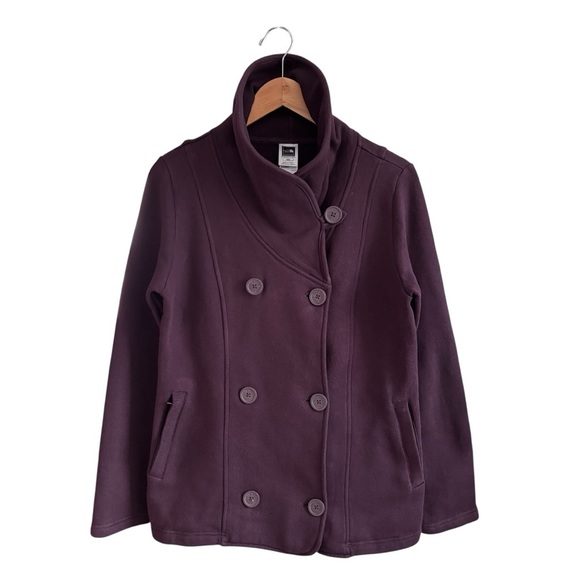 The North Face Women's Angelique Plum Pea Coat Size M - Picture 3 of 12